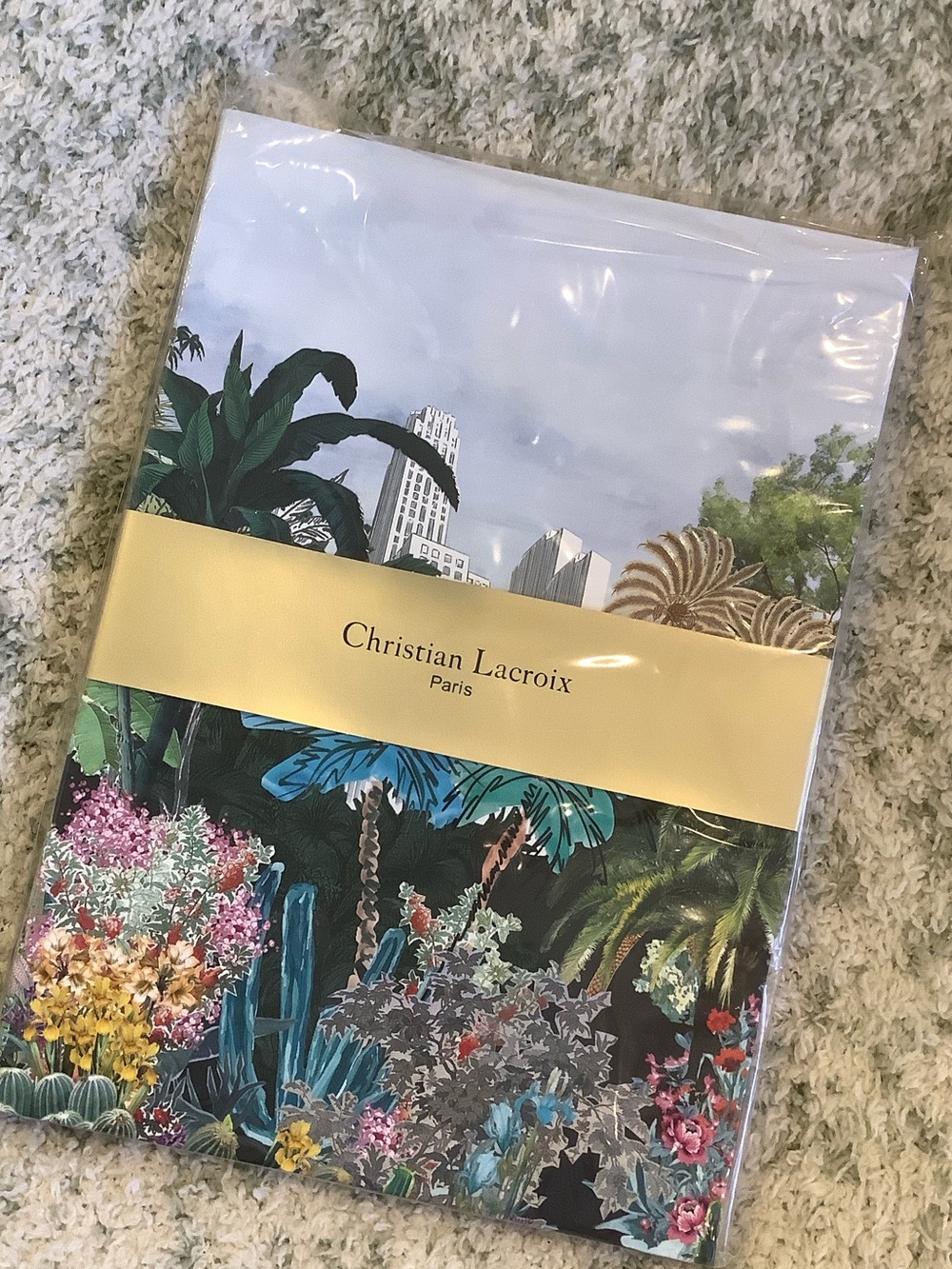 Christian Lacroix Paris Tropical Floral City Designer Lined Journal Notebook NWT
